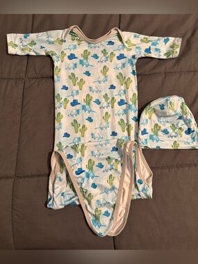 Baby boy newborn gown